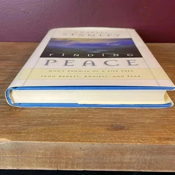 Charles Stanley Finding Peace Hardcover Book - Picture 6 of 8
